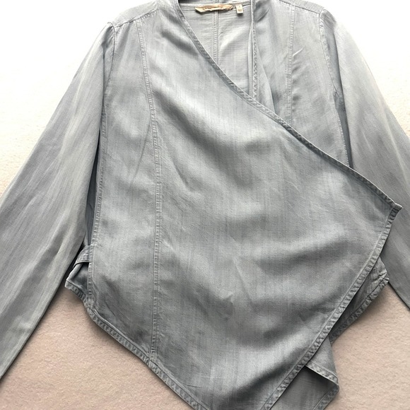 Soft Surroundings Tencel Topper Chambray S Boho Layer Minimalist Capsule Flowy - Picture 4 of 11